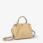 FENDI Peekaboo Mini Beige shearling bag - Image 3